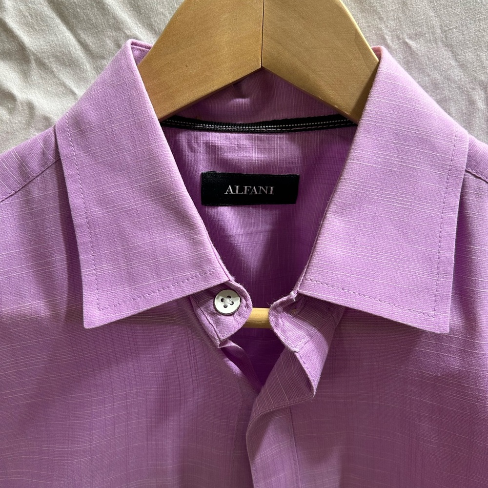 Alfani Men's Purple Shirt